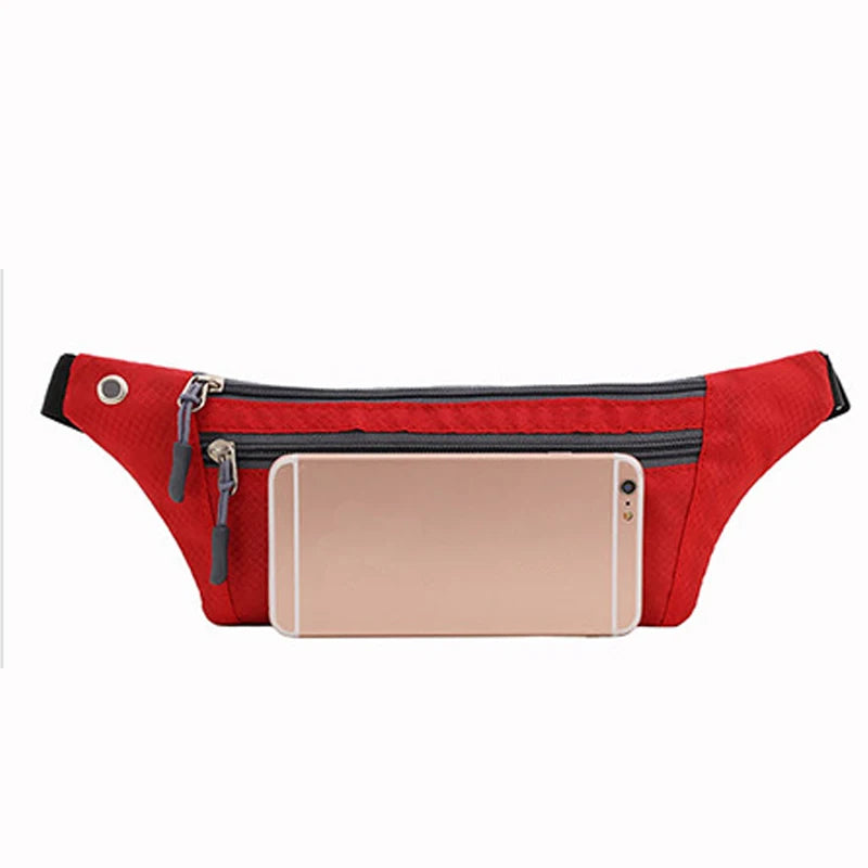 Waterproof Nylon Waist Bag Chest Pack Shoulder Crossbody Sports Travel Belt Bag for Men Women
