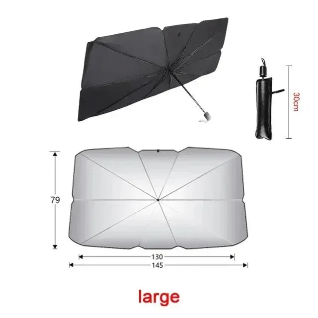Car Sunshade Umbrella Folding Auto Windshield Parasol UV Protection Heat Reflective Sun Shade