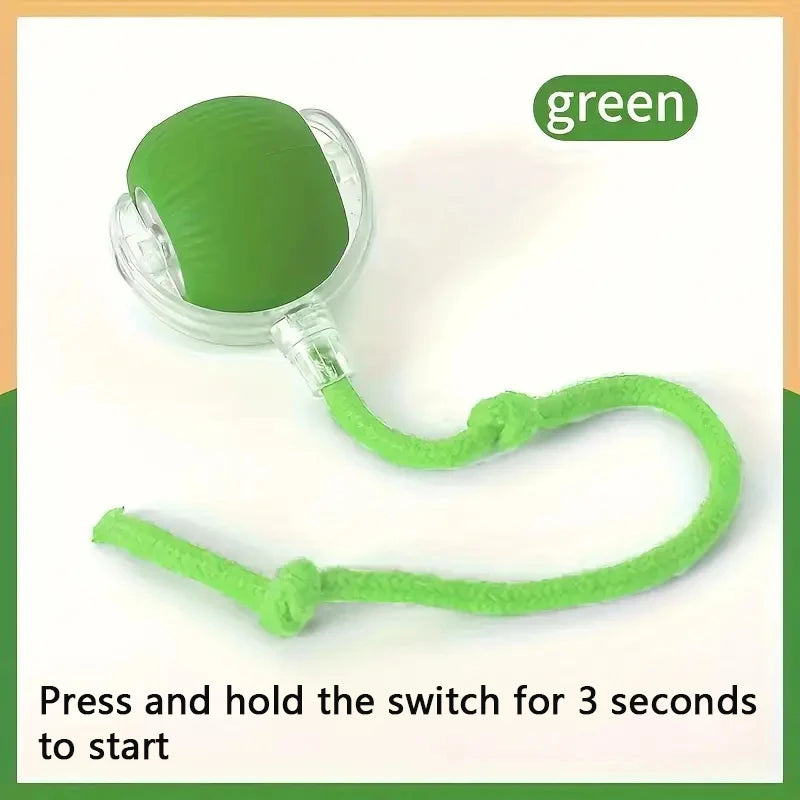 Smart Toy Ball – USB Rechargeable Interactive Bouncing Ball for Dogs & Cats, Durable & Safe