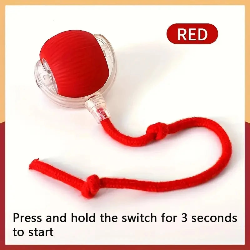 Smart Toy Ball – USB Rechargeable Interactive Bouncing Ball for Dogs & Cats, Durable & Safe