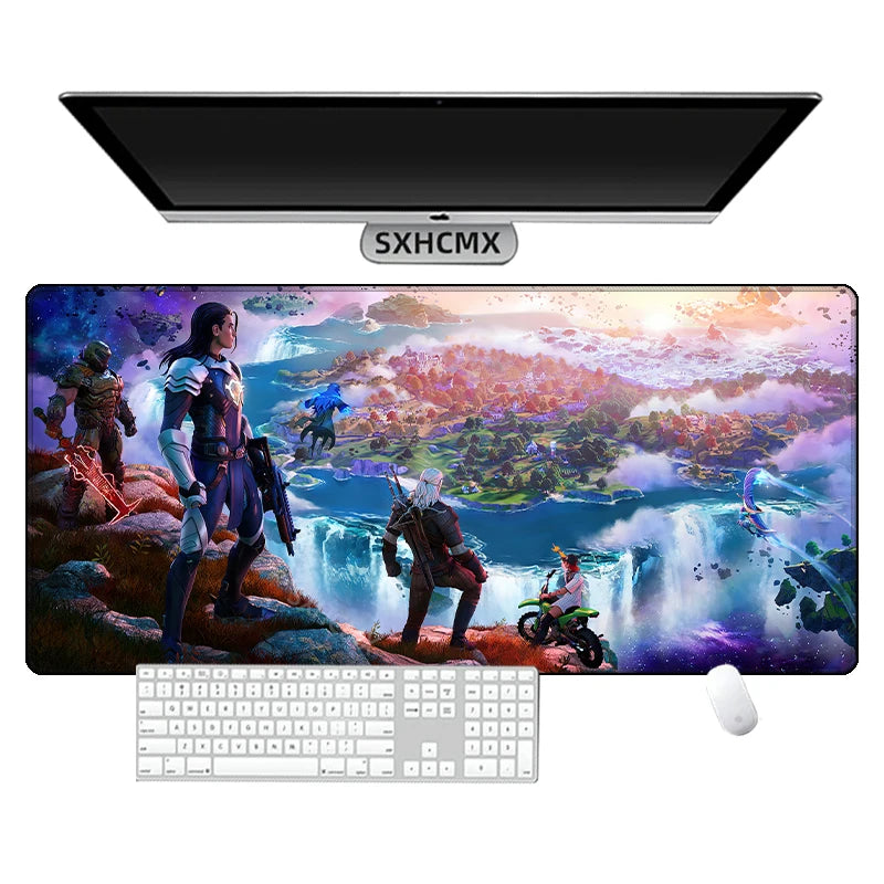 Fortnite Anime Gaming Desk Mat Mouse Pad Extended Non-Slip Waterproof PC Keyboard Mat