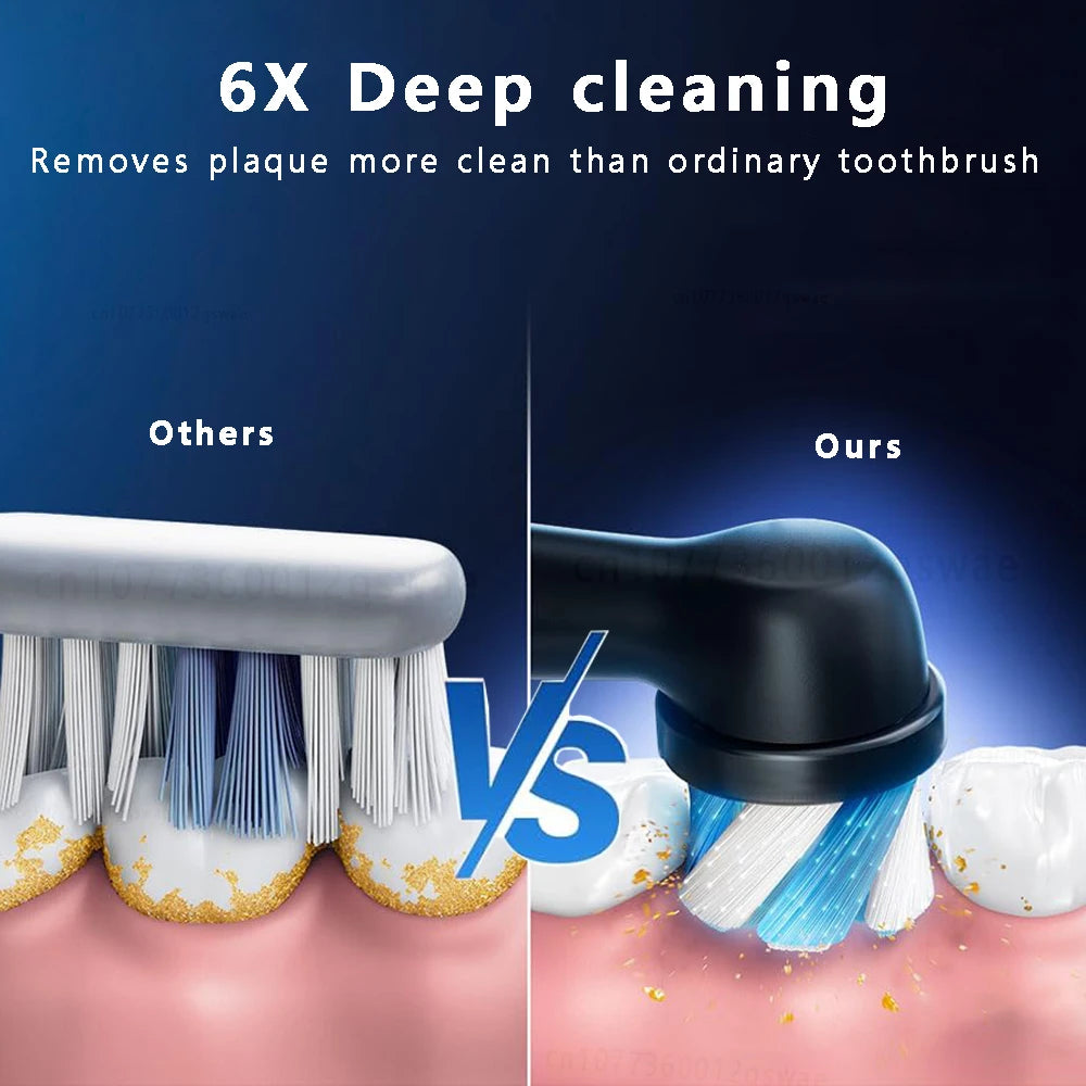 REVOLVE ELECTRIC TOOTHBRUSH – Rechargeable 5-Mode Waterproof Toothbrush for Deep Cleaning & Whitening