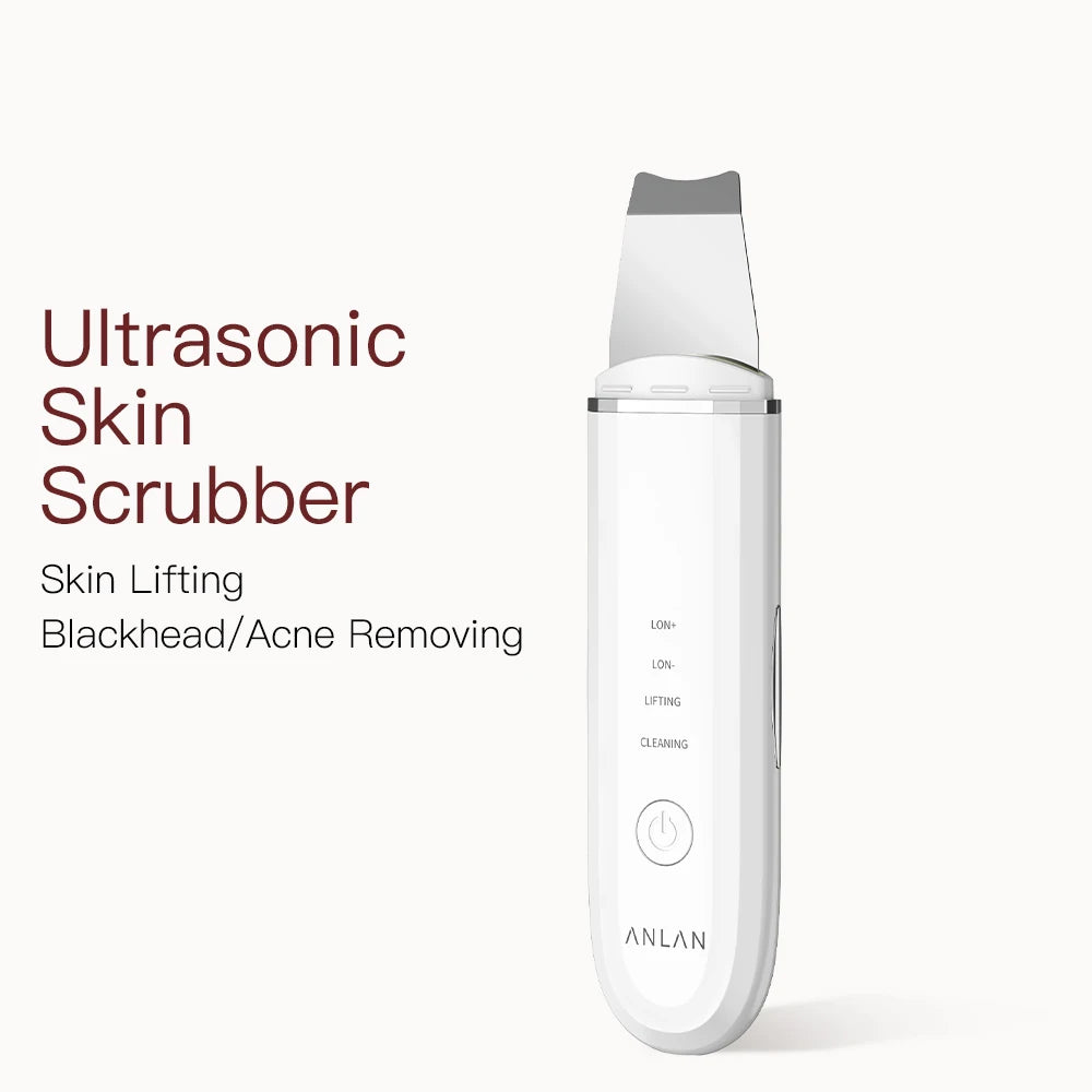 ANLAN Ultrasonic Skin Scrubber Deep Facial Cleansing Device with Ion Care and EMS Lifting