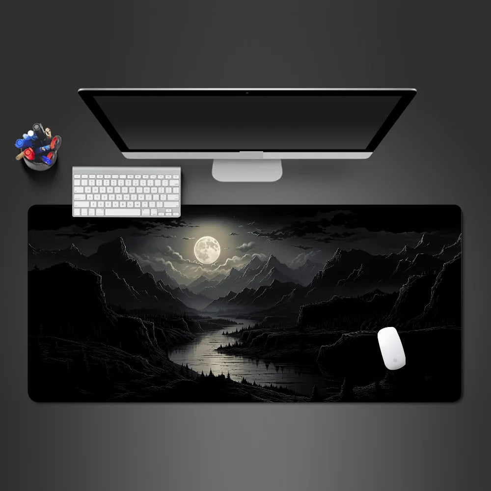 Sakura Landscape Large Desk Mouse Pad in Varied Sizes for Gaming Accuracy and Office Productivity