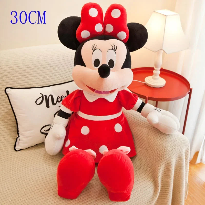 Mickey Minnie Plush Dolls Soft Stuffed Toys Birthday Christmas Gift Cute Collectible Doll