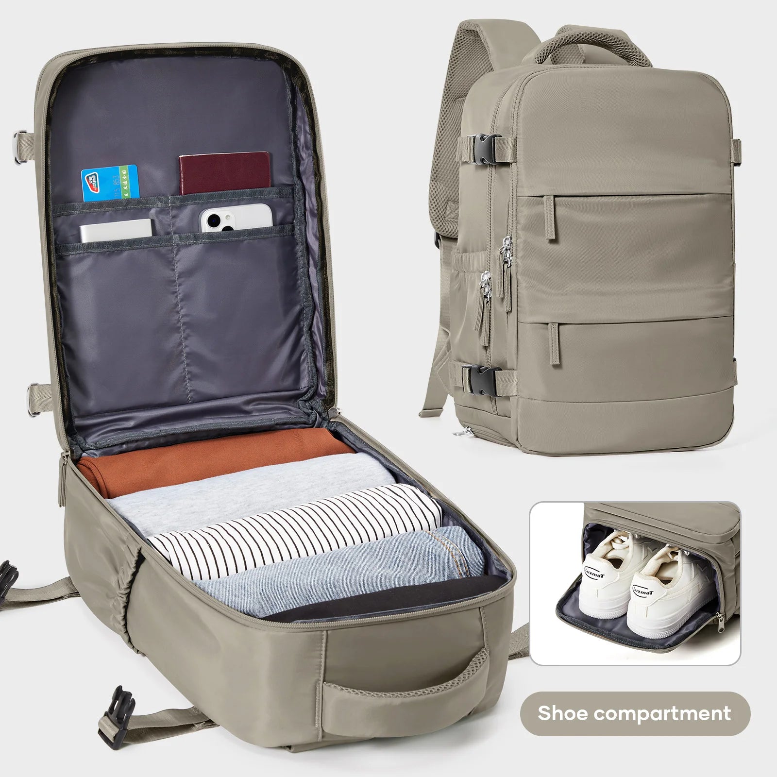 Waterproof Backpack 40x20x25 Cabin Bag Airplane Travel Laptop Bag Casual Hand Luggage