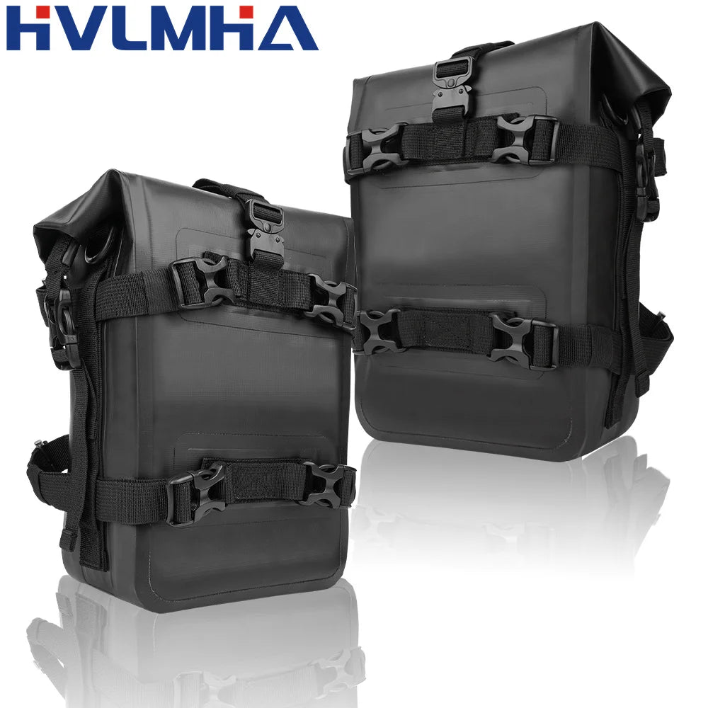 Waterproof Motorcycle Crash Bar Bags for BMW R1200GS R1250GS ADV Honda NC750X CB500X Durable Storage