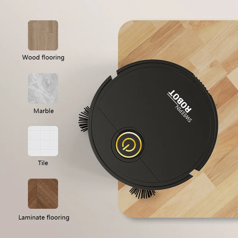 6000Pa Smart Robot Vacuum Cleaner with Mop – Pet Hair Removal, Quiet Multi-Surface Floor Cleaning