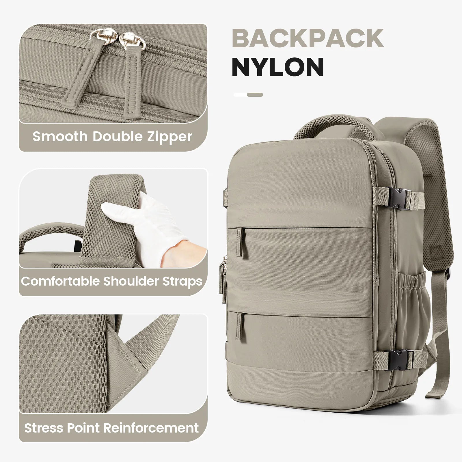 Waterproof Backpack 40x20x25 Cabin Bag Airplane Travel Laptop Bag Casual Hand Luggage