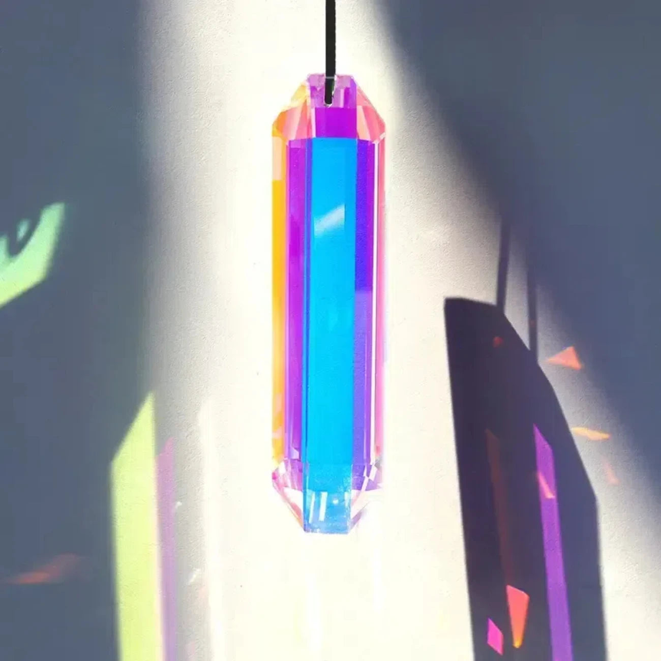 2 pcs Crystal Sun Catcher Window Prism Pendants – Rainbow Hanging Ornament for Home & Garden