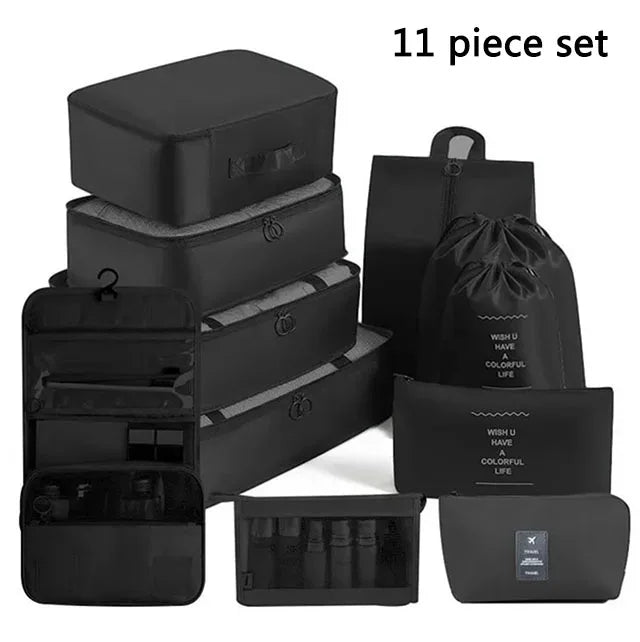 Folding Storage Bags Set for Clothes, Shoes, Toiletries | Packing Cubes for Travel, Dorms & Home