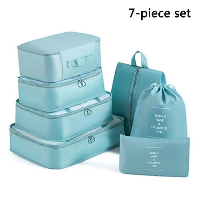 Folding Storage Bags Set for Clothes, Shoes, Toiletries | Packing Cubes for Travel, Dorms & Home