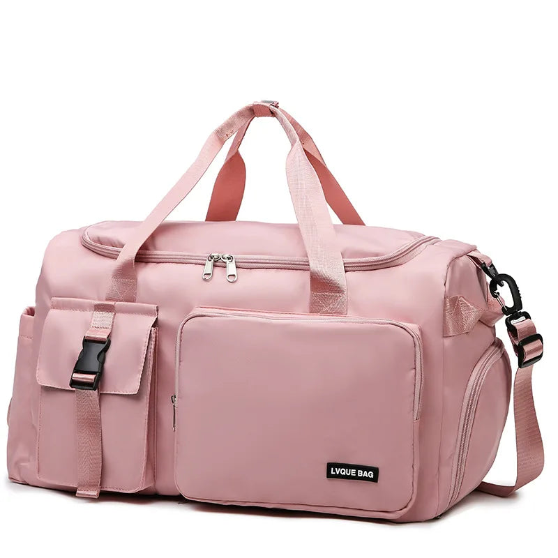 Sports Gym Travel Duffel Bag Waterproof Weekender Bag with Shoe Pocket and Wet Separation