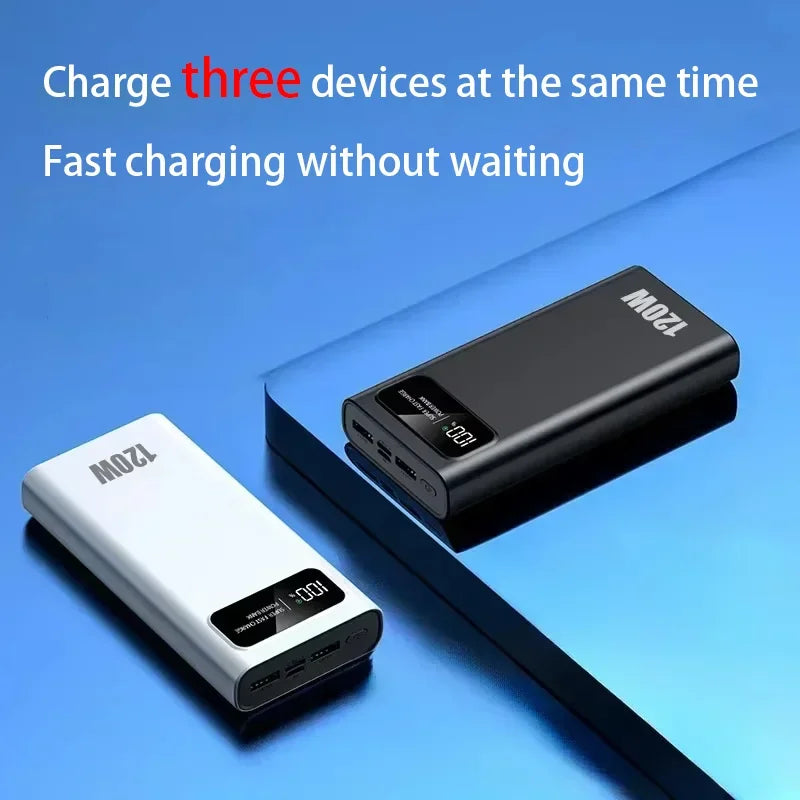 VIVO 200000mAh High Capacity 120W Super Fast Charging Power Bank LED Display for iPhone Xiaomi Samsung