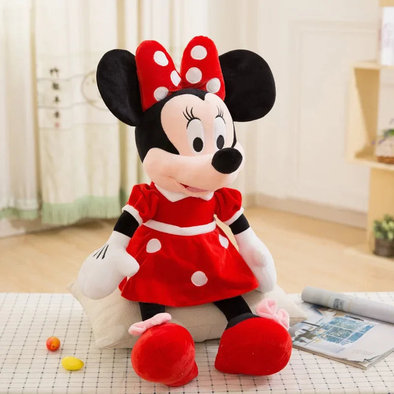 Mickey Minnie Plush Dolls Soft Stuffed Toys Birthday Christmas Gift Cute Collectible Doll