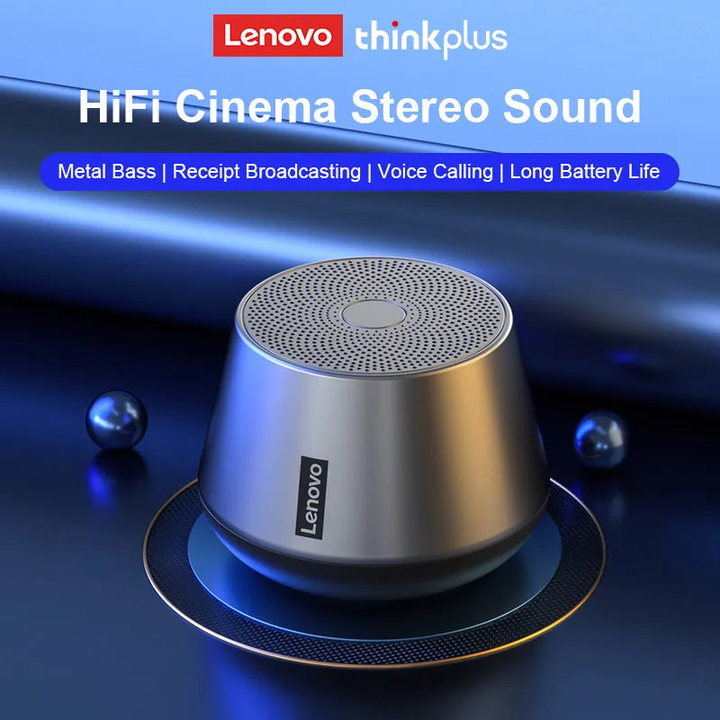Lenovo K3 Pro Bluetooth V5.0 Speaker – Compact, Stylish, Portable Wireless Sound with Bass Boost