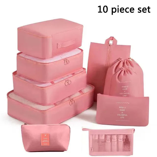 Folding Storage Bags Set for Clothes, Shoes, Toiletries | Packing Cubes for Travel, Dorms & Home