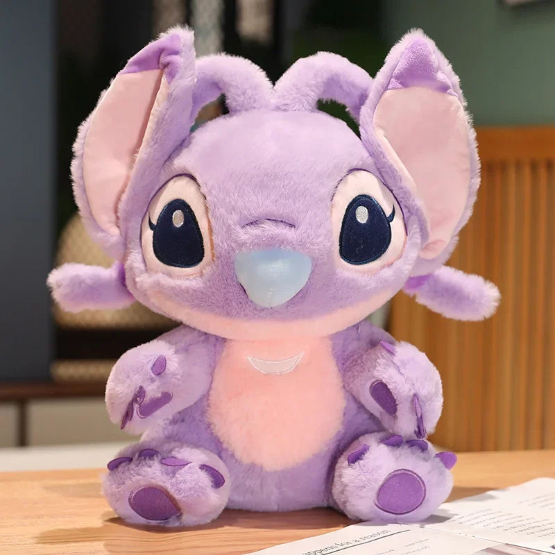 Soft Lilo and Stitch Plush Toy Cuddly Pillow Stuffed Animal Christmas Gift for Girls & Kids
