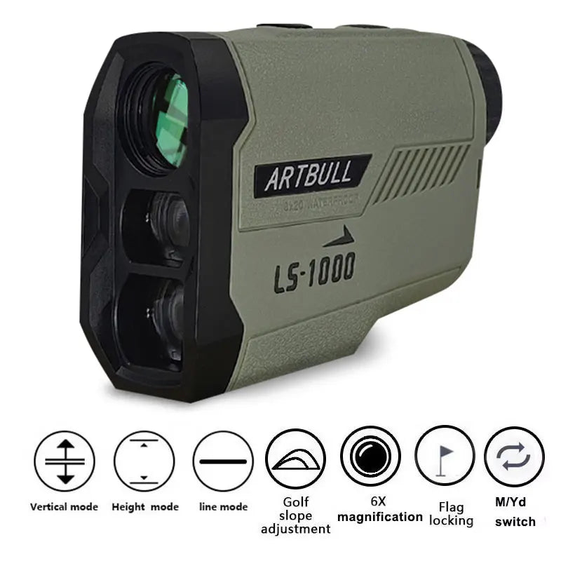 ARTBULL Golf Laser Rangefinder LS-650 & LS-1000 with Slope Flag Lock Monocular Distance Meter