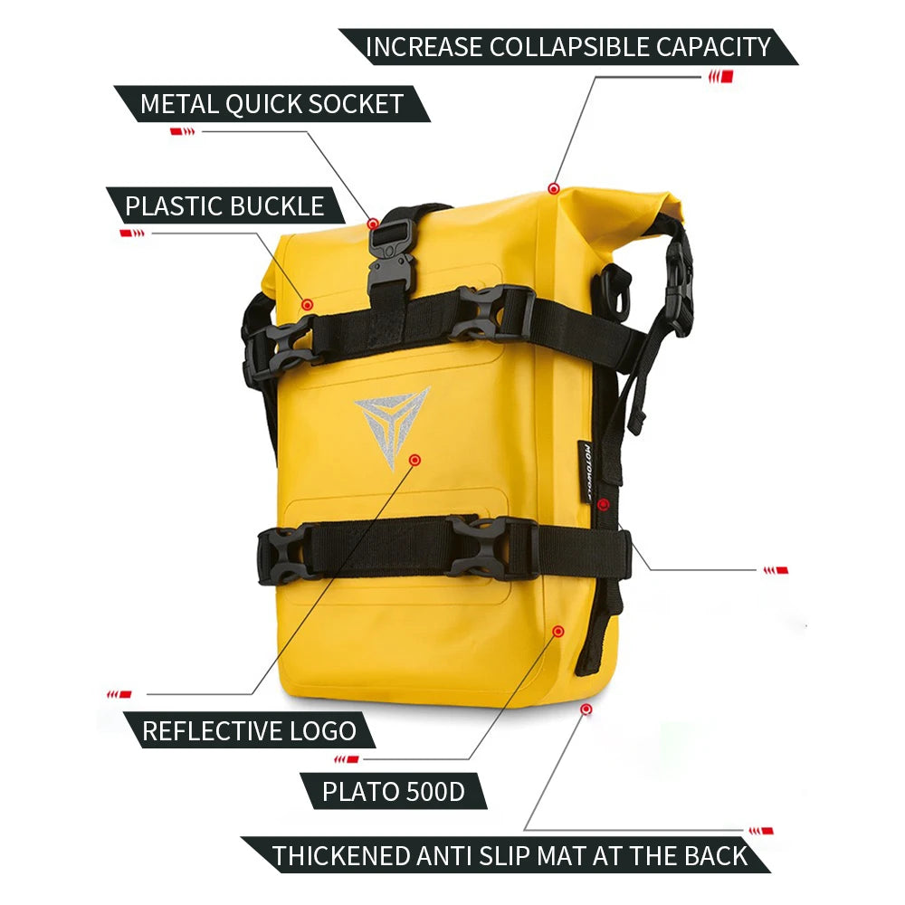 Waterproof Motorcycle Crash Bar Bags for BMW R1200GS R1250GS ADV Honda NC750X CB500X Durable Storage