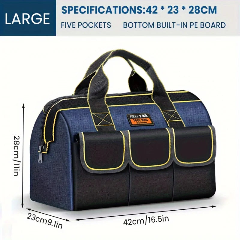 AIRAJ Multifunctional Tool Bags 1680D Oxford Cloth Waterproof Wear-Resistant Electrician Storage Bag