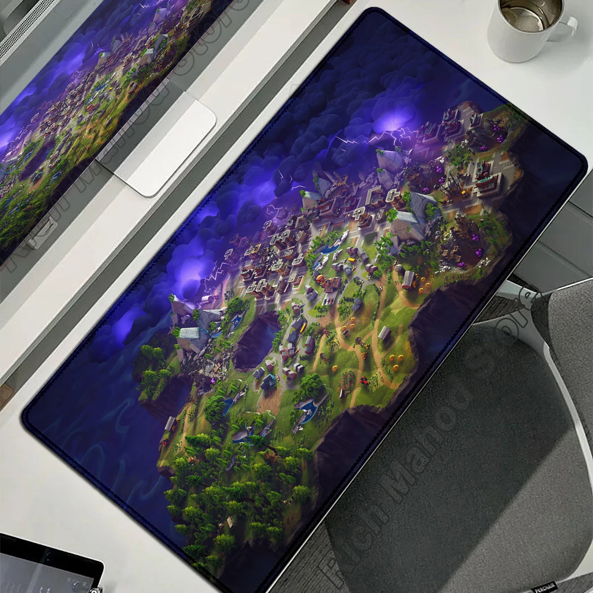 MINISO Fortnite Gaming Mouse Pad Deskmat with Smooth Superfine Fibre Surface and Non-Slip Base