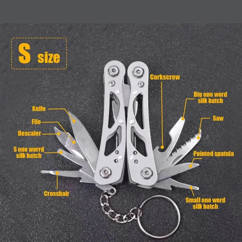 Multi-Tool Pocket Knife Pliers Folding Mini Portable Outdoor Tactical Hunting Survival Tool