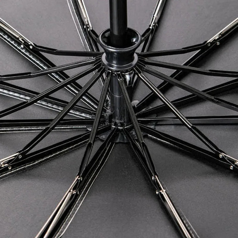 Reinforced 24-Bone Wind-Resistant Umbrella with Anti-UV Protection for All-Weather Automatic Use