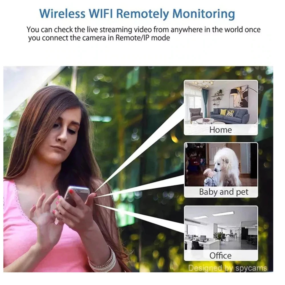 X5 MINI CAMERA – HD 1080P Wireless WIFI Camera, Compact Design, Cyclic Recording, Home and Outdoor
