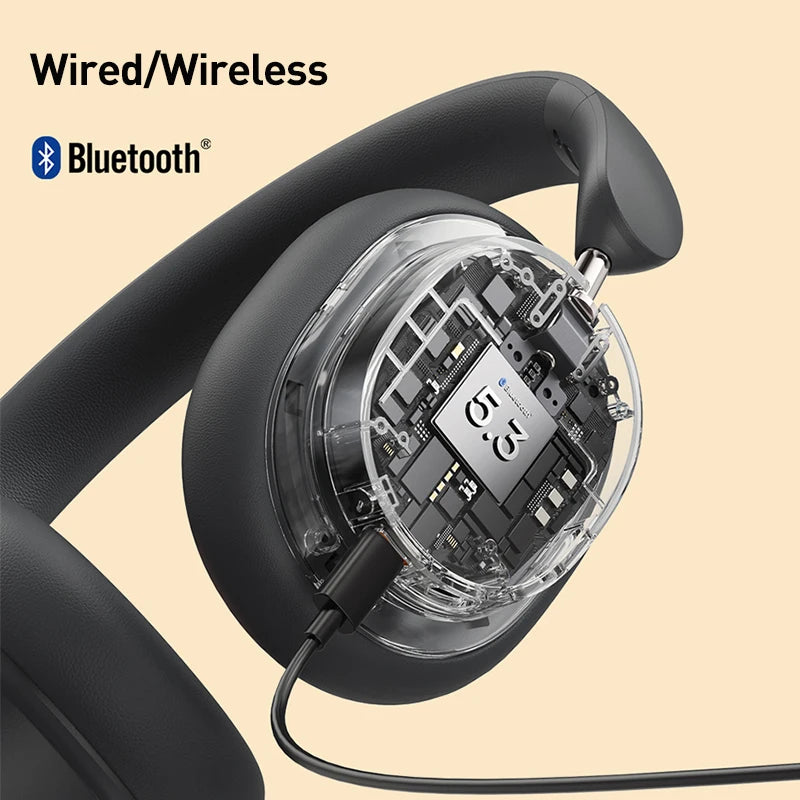 BASEUS Bowie D05 Wireless Headphones – Bluetooth 5.3, 3D Spatial Audio, 40mm Driver, 70H Playtime