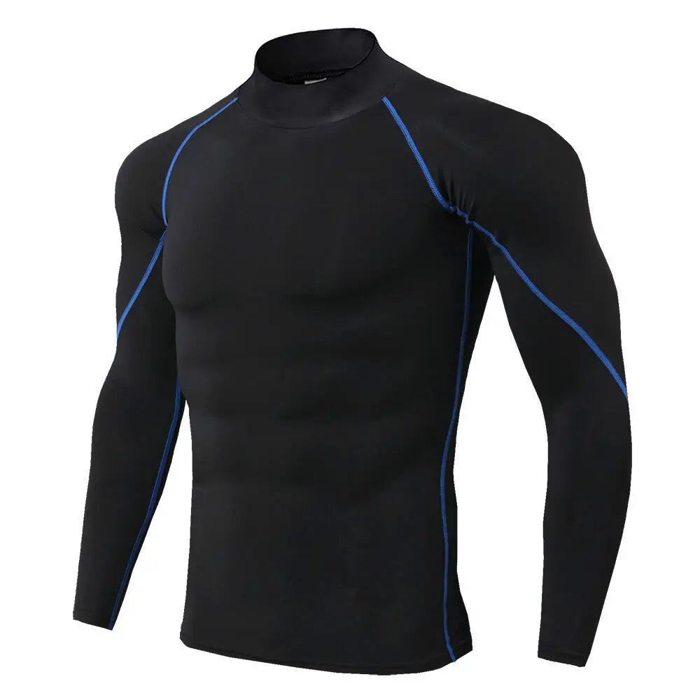 Men’s Compression Sport T-Shirt – Quick Dry, Long Sleeve Fitness Top