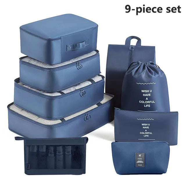 Folding Storage Bags Set for Clothes, Shoes, Toiletries | Packing Cubes for Travel, Dorms & Home
