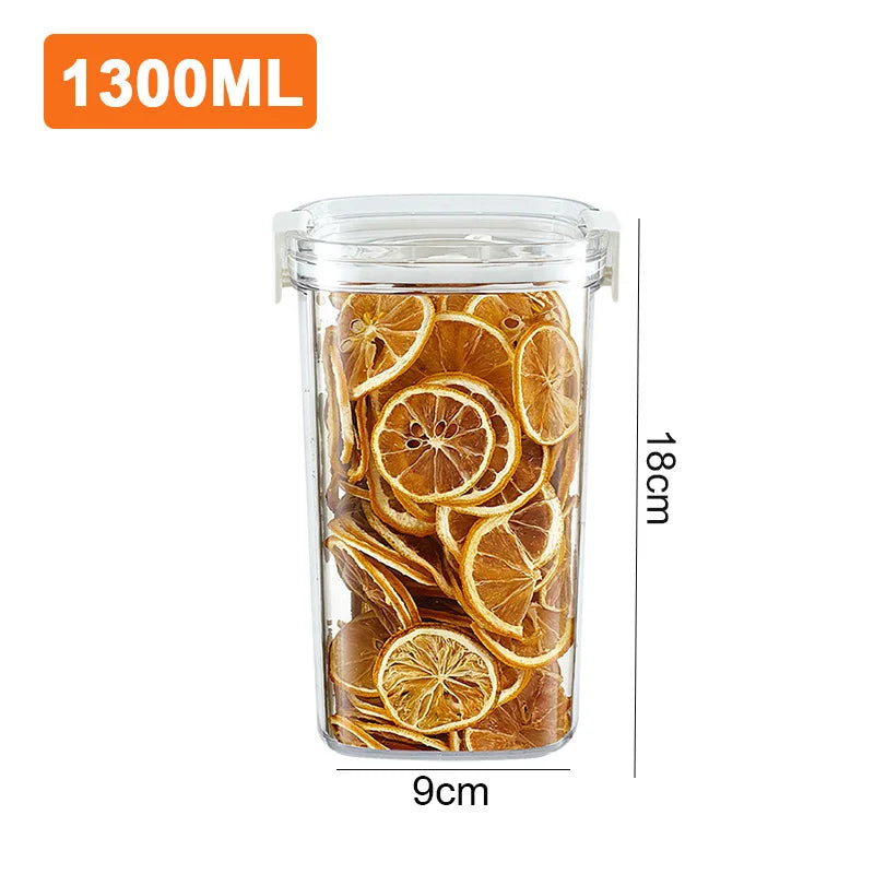 Vacuum Sealed Food Storage Container Airtight Moisture Proof Electric Jar for Dry Foods Pantry