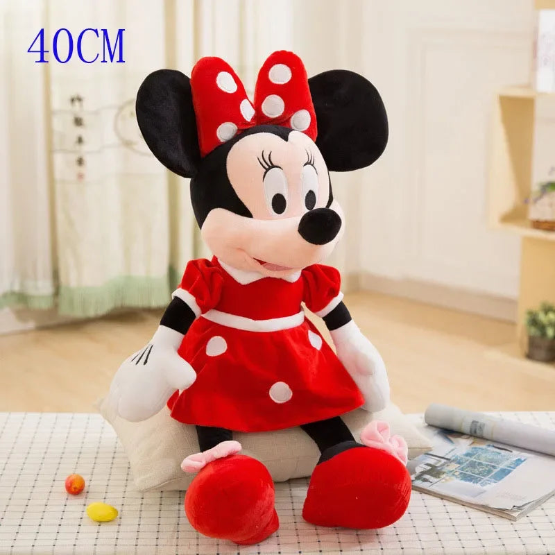 Mickey Minnie Plush Dolls Soft Stuffed Toys Birthday Christmas Gift Cute Collectible Doll