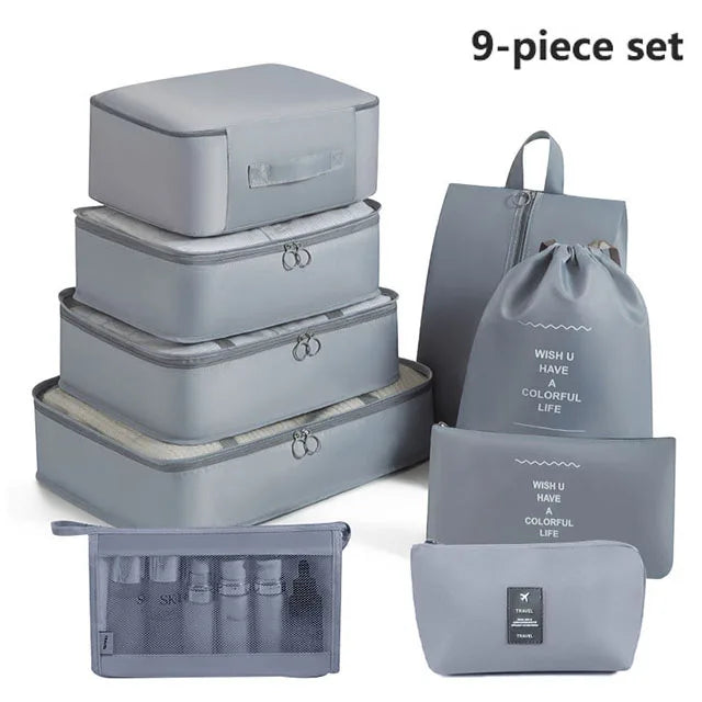 Folding Storage Bags Set for Clothes, Shoes, Toiletries | Packing Cubes for Travel, Dorms & Home