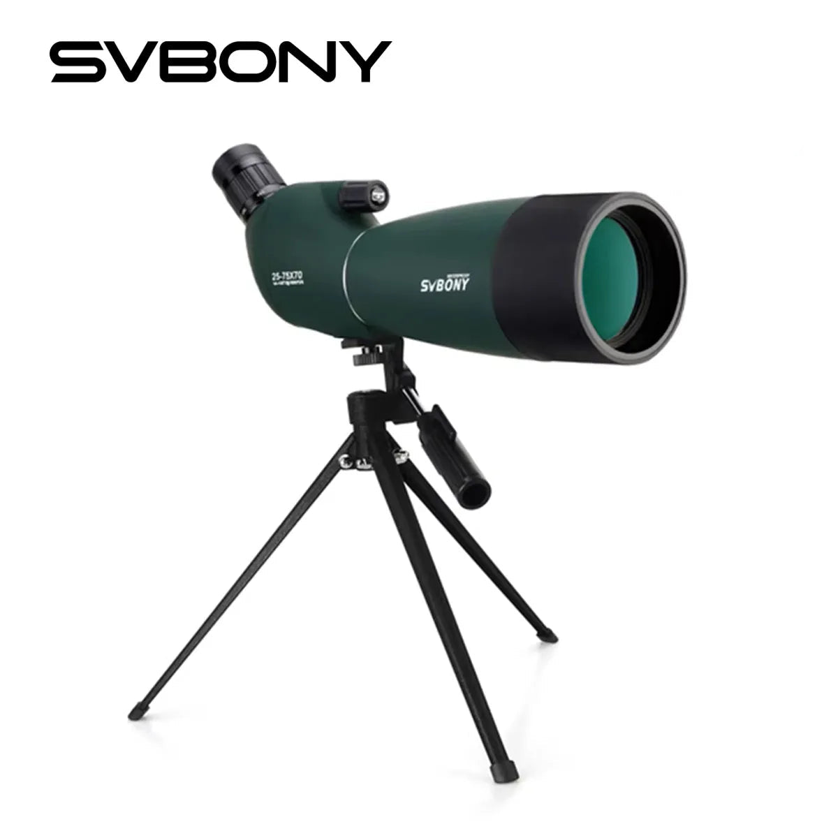 SVBONY 25-75x70 Spotting Scope Monocular Telescope FMC BAK4 Waterproof Zoom for Bird Watching