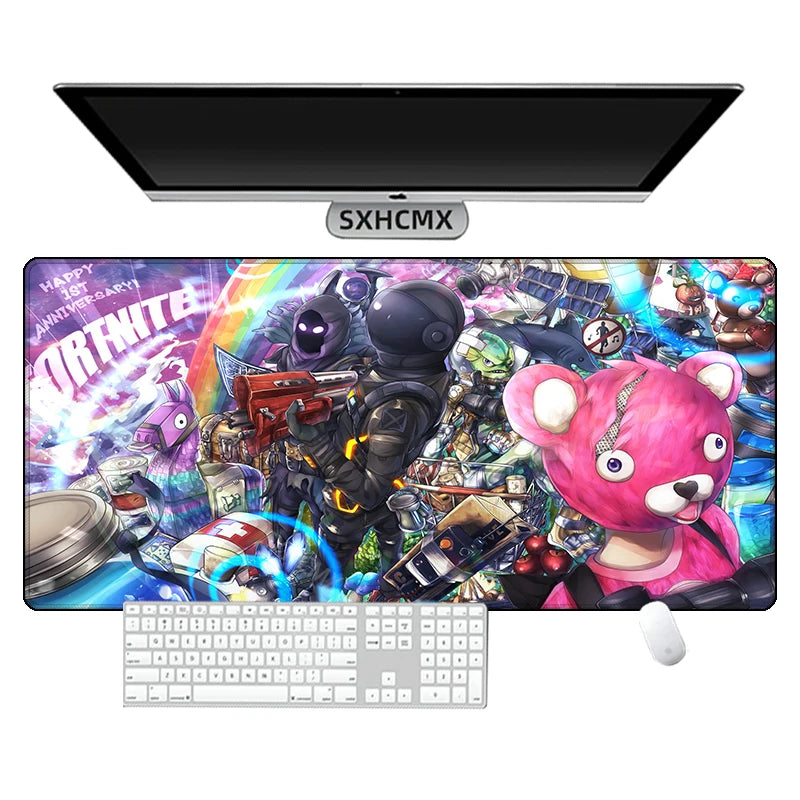 Fortnite Anime Gaming Desk Mat Mouse Pad Extended Non-Slip Waterproof PC Keyboard Mat