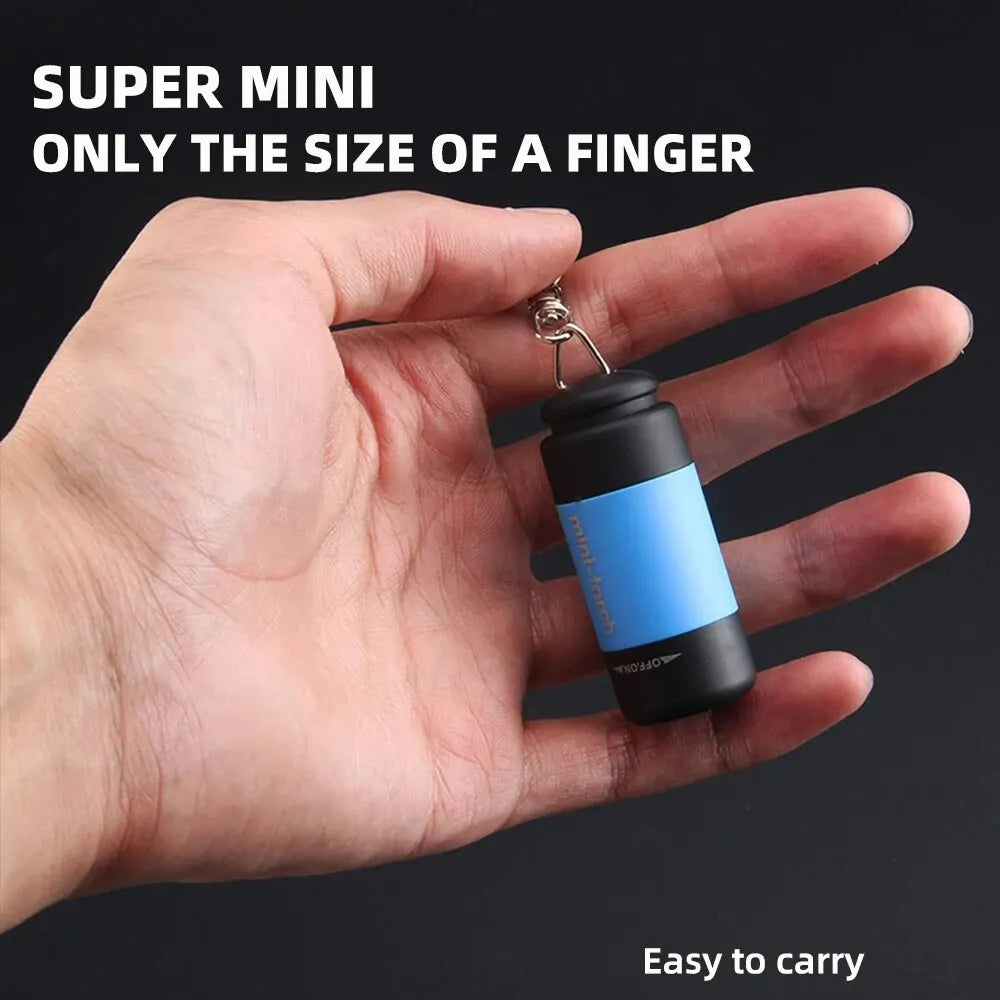 SHUSTAR Mini USB Rechargeable Flashlight Keychain Torch Portable LED Light for Camping and Outdoor