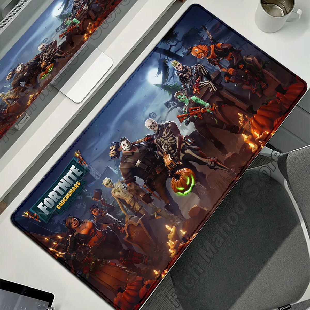 MINISO Fortnite Gaming Mouse Pad Deskmat with Smooth Superfine Fibre Surface and Non-Slip Base