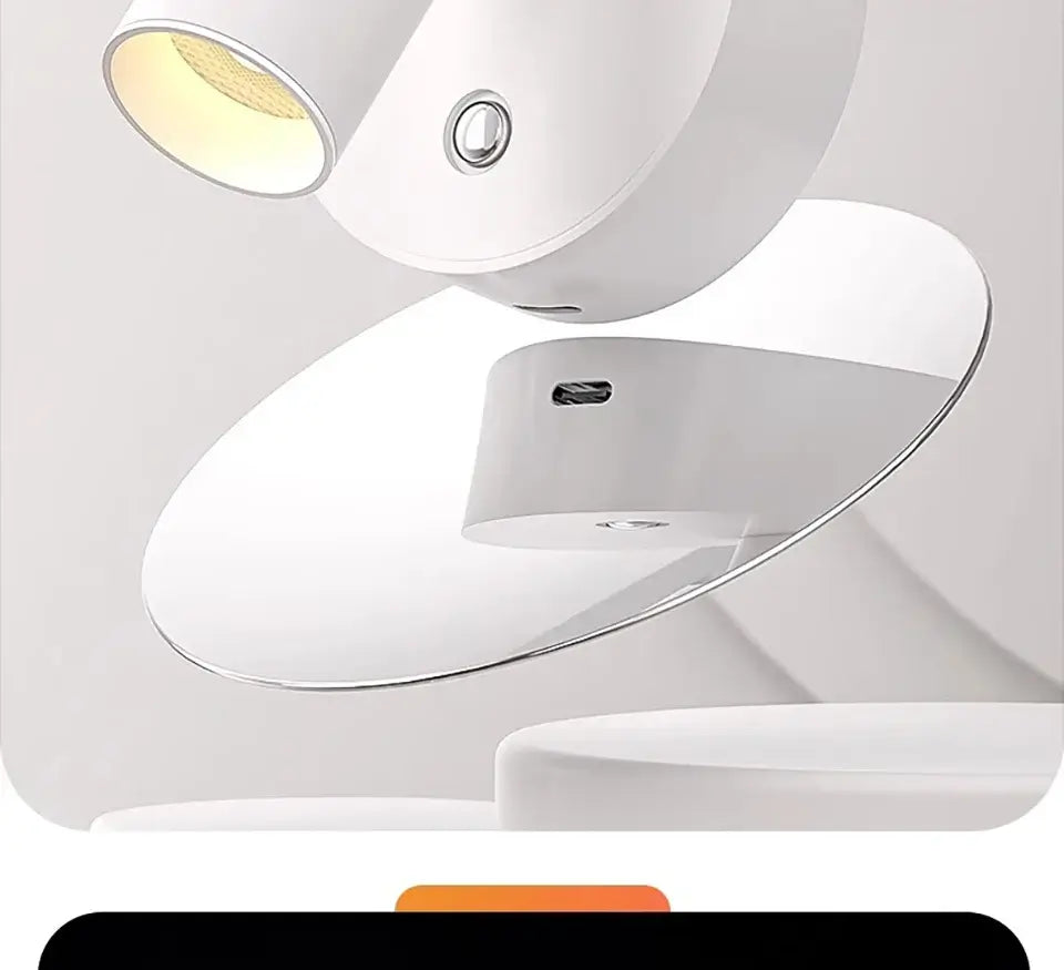 LED Magnetic Rechargeable Wall Lamp – Wireless, No Drilling, Portable Bedside Light