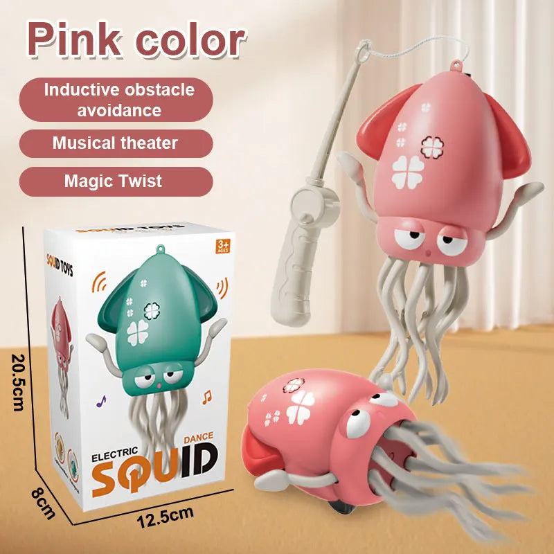 FUNNY DANCING OCTOPUS TOY ELECTRONIC PET WITH MUSIC LIGHTS CRAWLING OBSTACLE KIDS CHRISTMAS GIFT