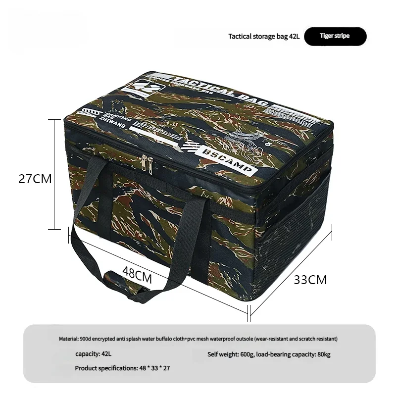 Tactical Camping Storage Bag 30–42L – Waterproof Folding Outdoor Gear Organiser for Camping & Hiking