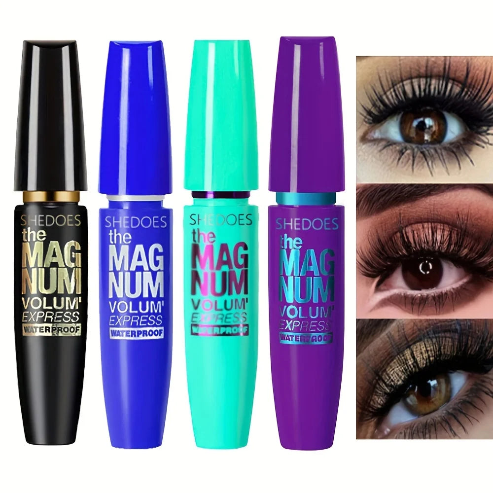 4D Black Fibre Mascara Thickening Lengthening Curling Liquid Formula Full Size 10g